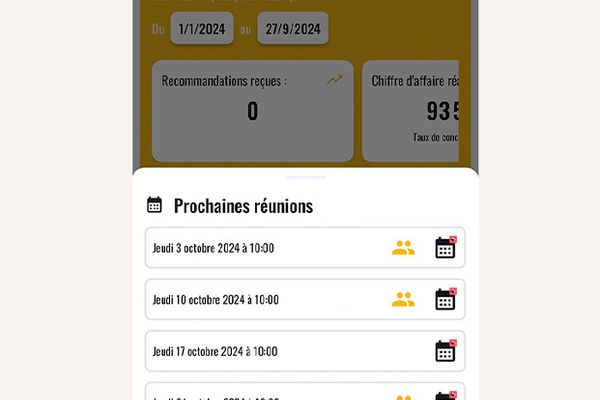 Planning des futurs événements