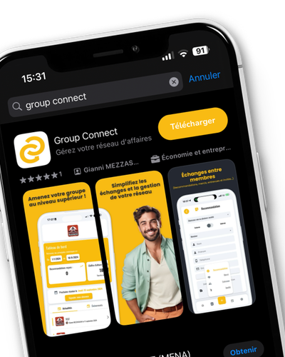 Application Group Connect sur mobile