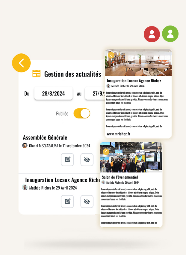 Gestion des actualités