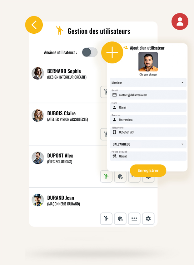 Gestion des utilisateurs